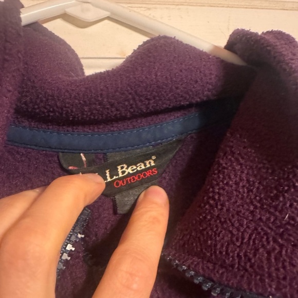 LL BEAN fleece womens size medium warm polyester polartec fleece for winter camp - Picture 3 of 4